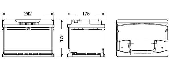 CENTRA, Batterie de démarrage