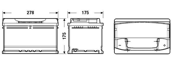 CENTRA, Batterie de démarrage