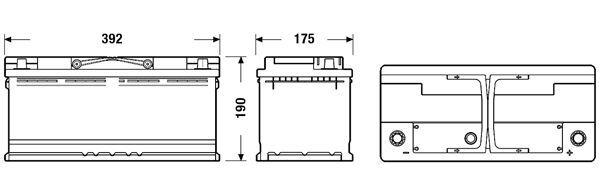 CENTRA, Batterie de démarrage