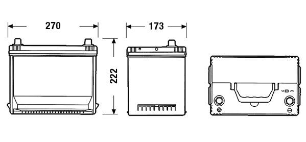 CENTRA, Batterie de démarrage