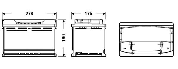 CENTRA, Batterie de démarrage