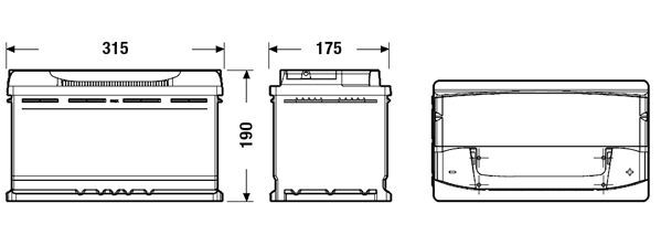 CENTRA, Batterie de démarrage