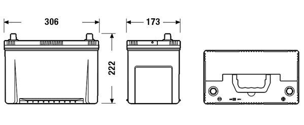 CENTRA, Batterie de démarrage