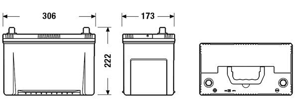 CENTRA, Batterie de démarrage