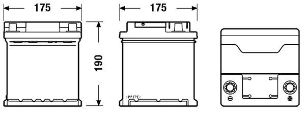 CENTRA, Batterie de démarrage