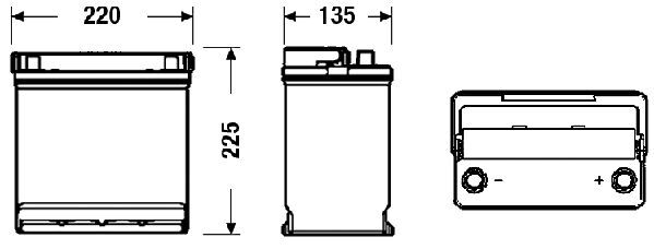 CENTRA, Batterie de démarrage