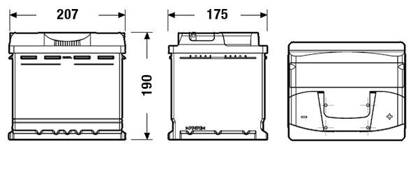 CENTRA, Batterie de démarrage