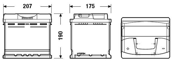 CENTRA, Batterie de démarrage