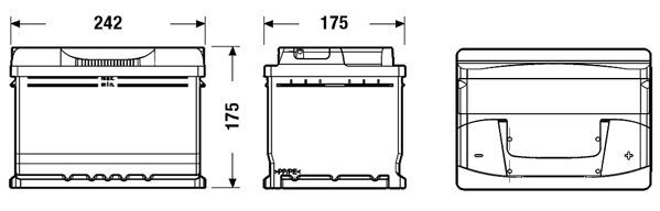 CENTRA, Batterie de démarrage