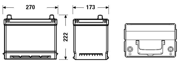 CENTRA, Batterie de démarrage