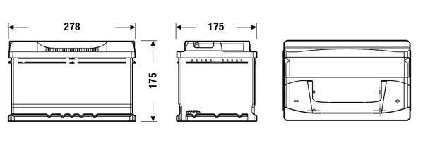 CENTRA, Batterie de démarrage