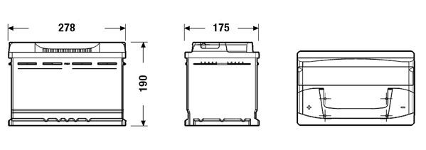 CENTRA, Batterie de démarrage