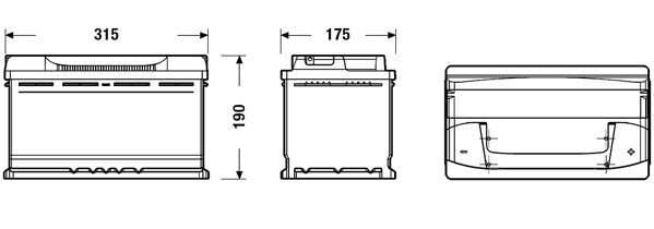 CENTRA, Batterie de démarrage