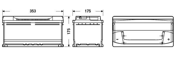 CENTRA, Batterie de démarrage