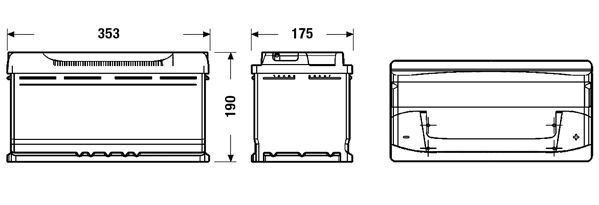 CENTRA, Batterie de démarrage