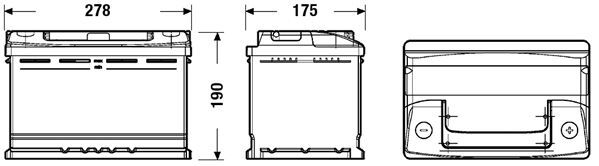 CENTRA, Batterie de démarrage