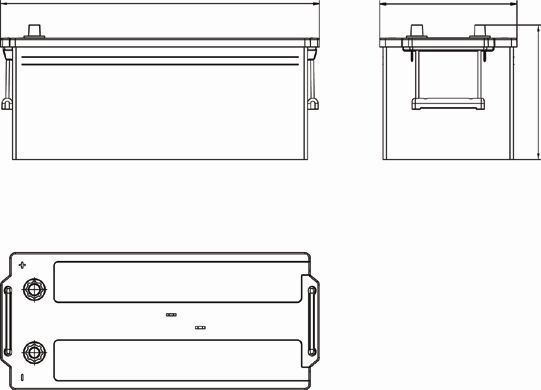 CENTRA, Batterie de démarrage