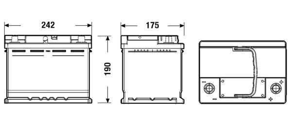 CENTRA, Batterie de démarrage