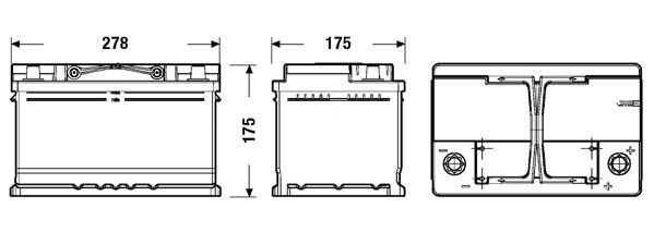 CENTRA, Batterie de démarrage