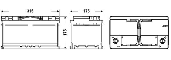 CENTRA, Batterie de démarrage