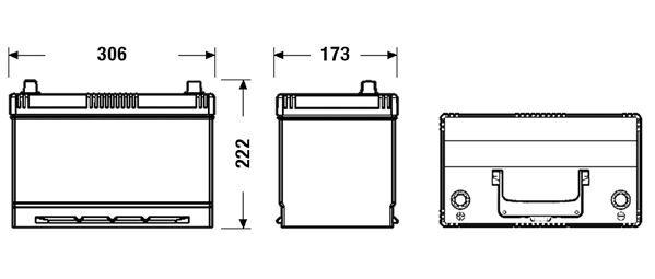 CENTRA, Batterie de démarrage