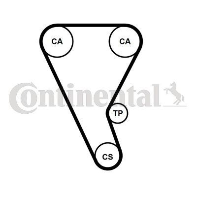 CONTINENTAL CTAM, Courroie de distribution