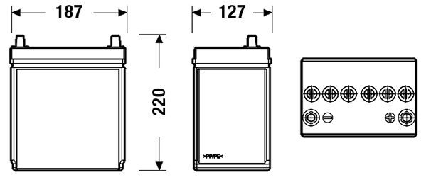 EXIDE, Batterie de démarrage