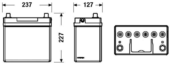 EXIDE, Batterie de démarrage