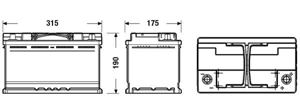 EXIDE, Batterie de démarrage