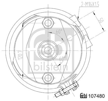 FEBI BILSTEIN, Cylindre de frein à diaphragme