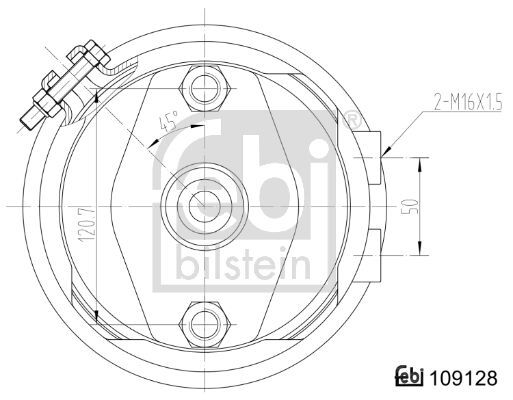 FEBI BILSTEIN, Cylindre de frein à diaphragme