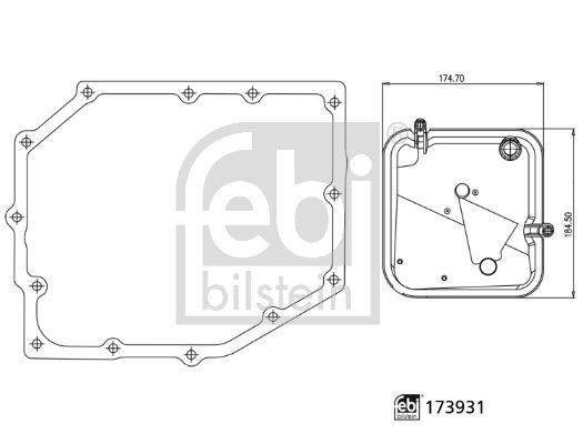 FEBI BILSTEIN, Kit de filtre hydraulique, boîte automatique