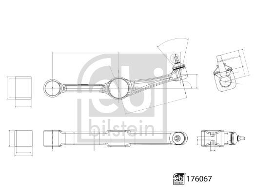 FEBI BILSTEIN, Bras de liaison, suspension de roue